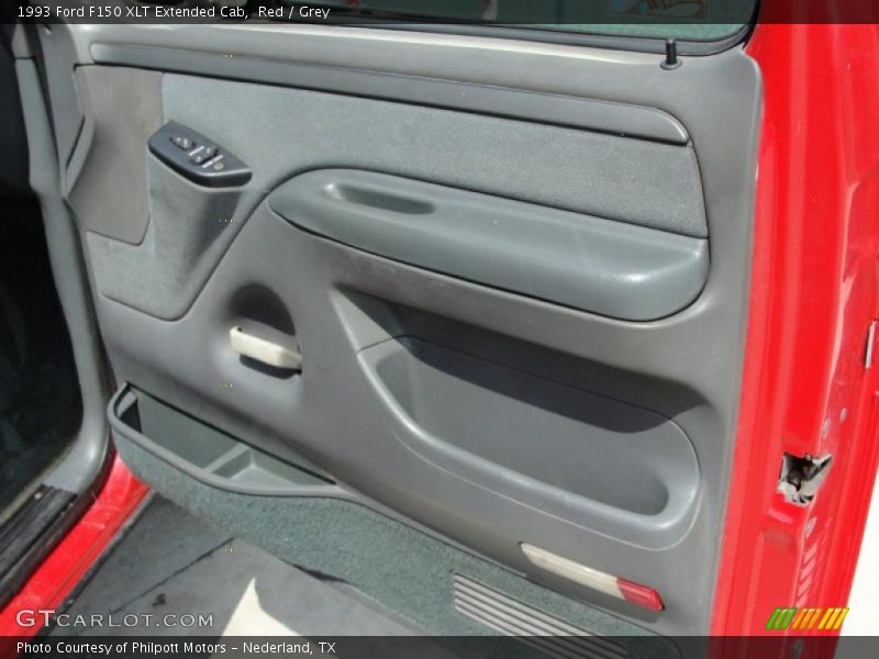 Red / Grey 1993 Ford F150 XLT Extended Cab