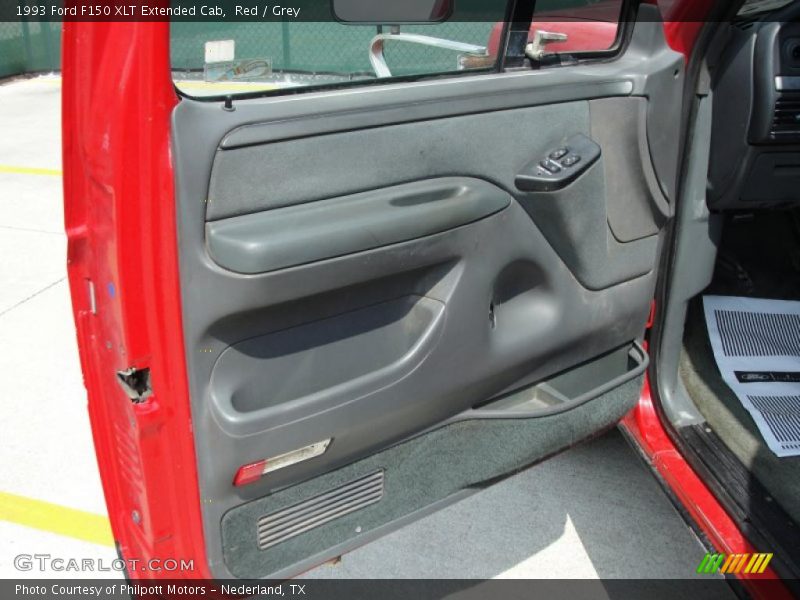 Red / Grey 1993 Ford F150 XLT Extended Cab