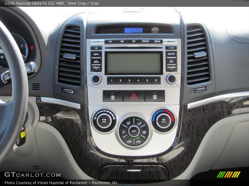Steel Gray / Gray 2009 Hyundai Santa Fe GLS 4WD