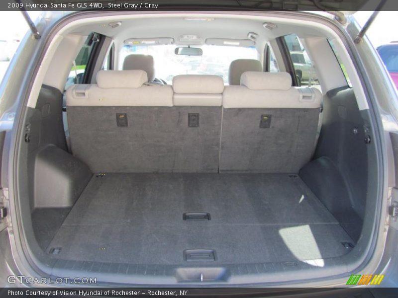 Steel Gray / Gray 2009 Hyundai Santa Fe GLS 4WD