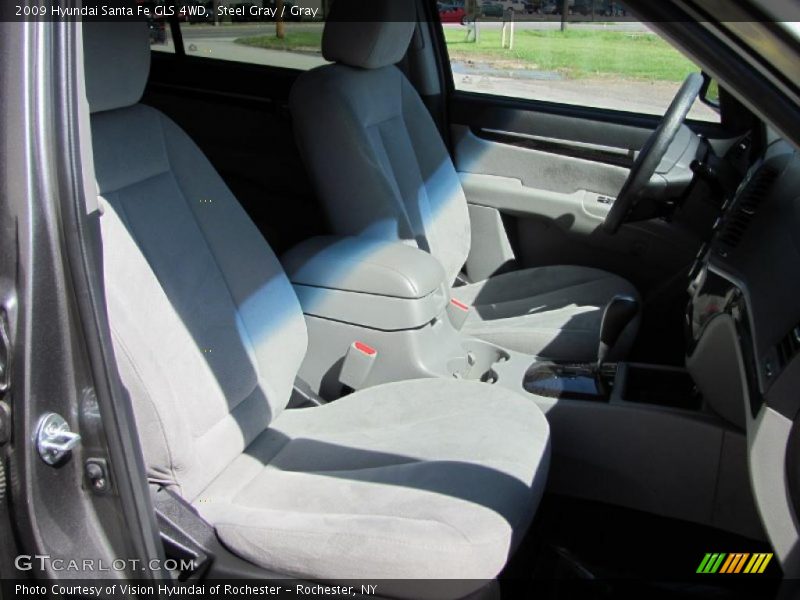 Steel Gray / Gray 2009 Hyundai Santa Fe GLS 4WD