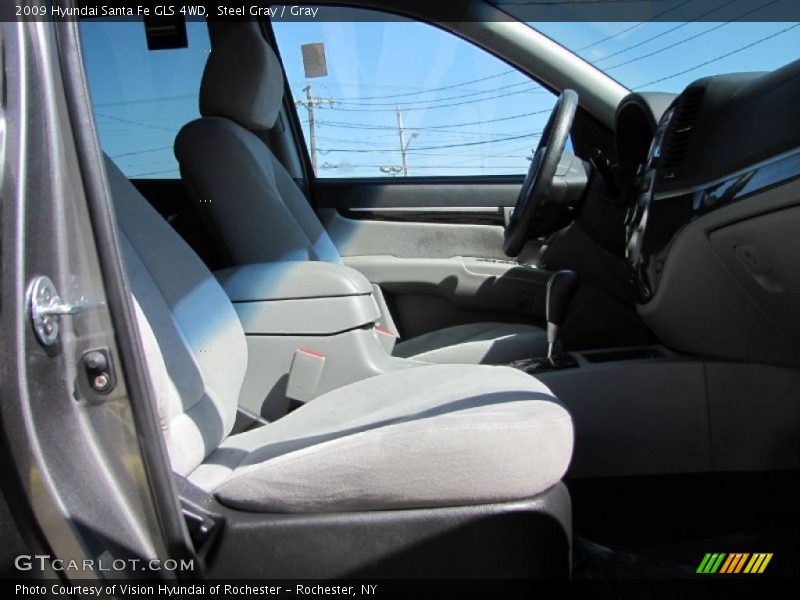 Steel Gray / Gray 2009 Hyundai Santa Fe GLS 4WD