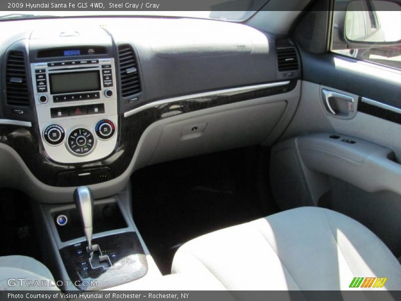 Steel Gray / Gray 2009 Hyundai Santa Fe GLS 4WD
