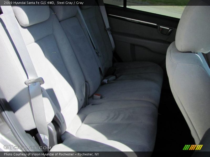 Steel Gray / Gray 2009 Hyundai Santa Fe GLS 4WD