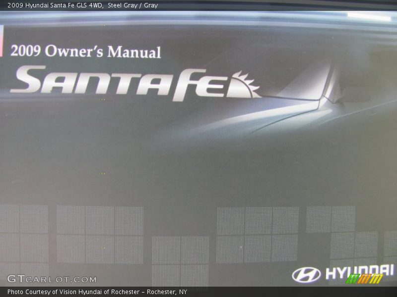 Steel Gray / Gray 2009 Hyundai Santa Fe GLS 4WD
