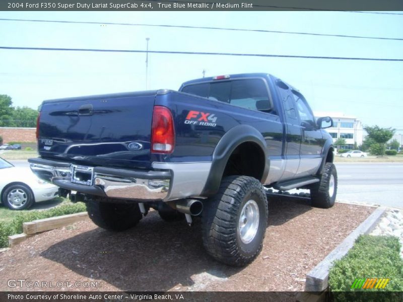 True Blue Metallic / Medium Flint 2004 Ford F350 Super Duty Lariat SuperCab 4x4