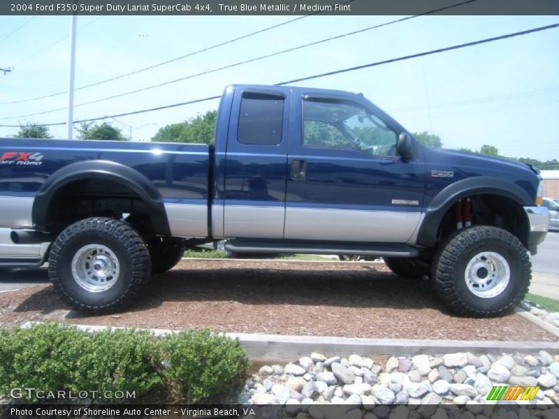 True Blue Metallic / Medium Flint 2004 Ford F350 Super Duty Lariat SuperCab 4x4