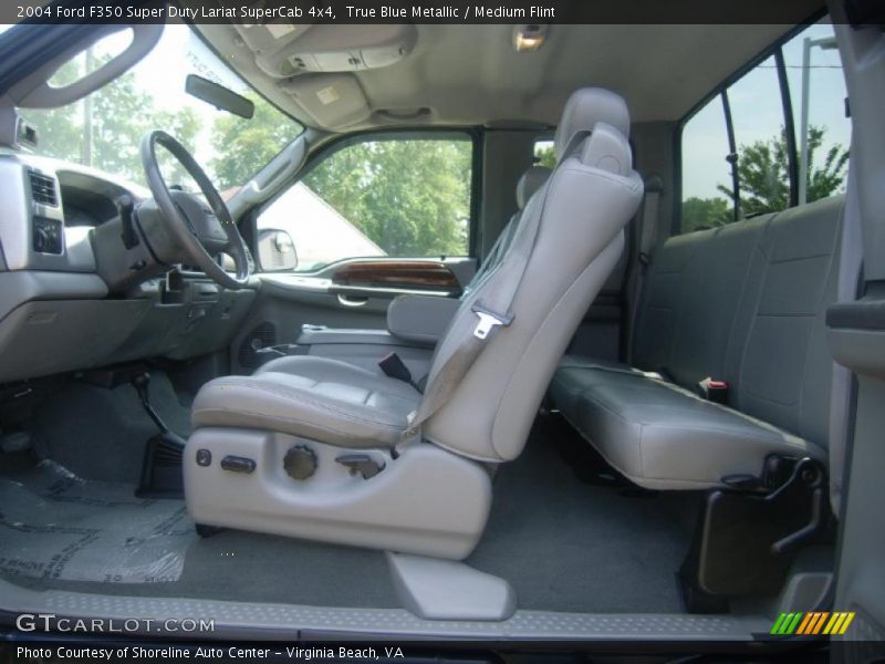 True Blue Metallic / Medium Flint 2004 Ford F350 Super Duty Lariat SuperCab 4x4