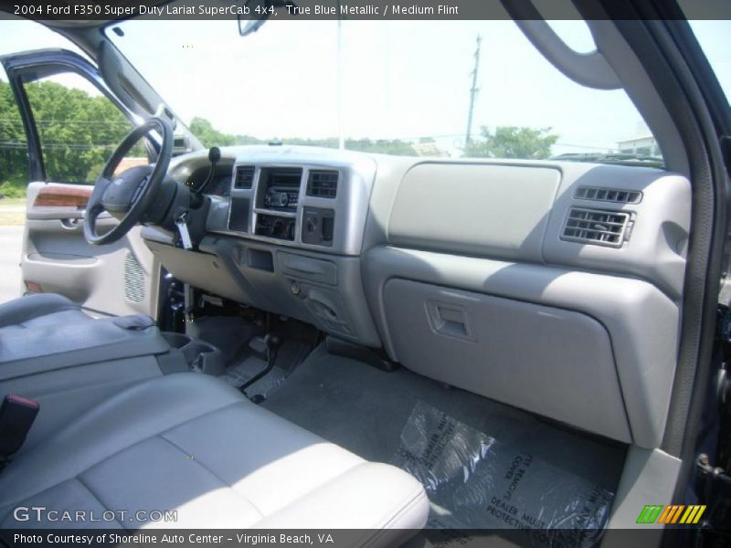 True Blue Metallic / Medium Flint 2004 Ford F350 Super Duty Lariat SuperCab 4x4