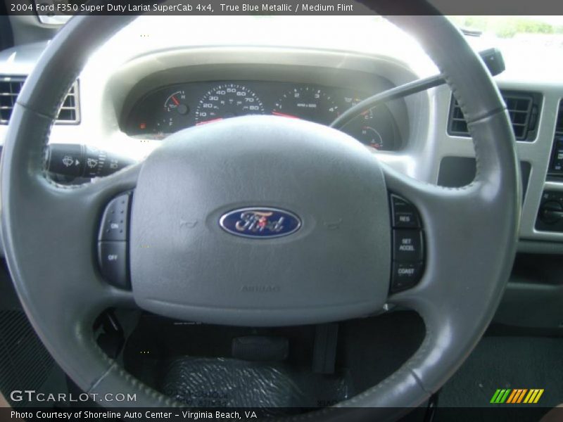True Blue Metallic / Medium Flint 2004 Ford F350 Super Duty Lariat SuperCab 4x4