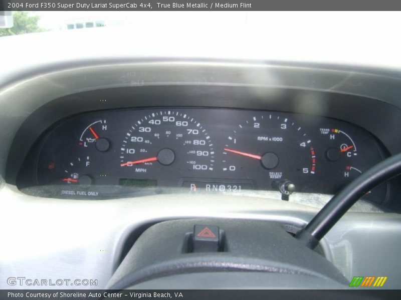 True Blue Metallic / Medium Flint 2004 Ford F350 Super Duty Lariat SuperCab 4x4