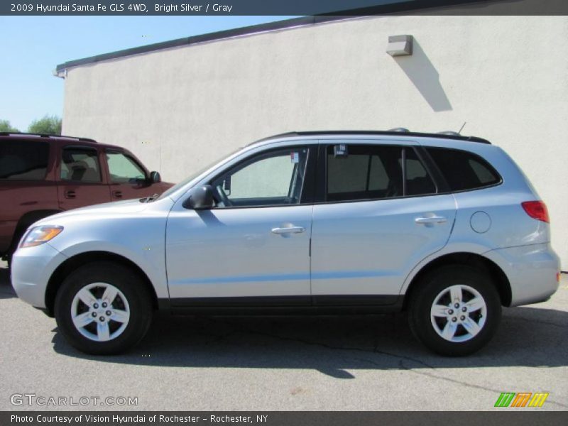 Bright Silver / Gray 2009 Hyundai Santa Fe GLS 4WD