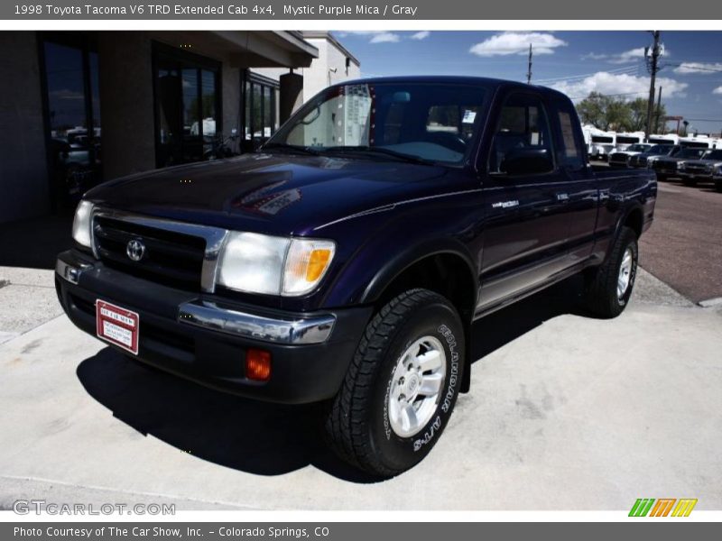 Mystic Purple Mica / Gray 1998 Toyota Tacoma V6 TRD Extended Cab 4x4