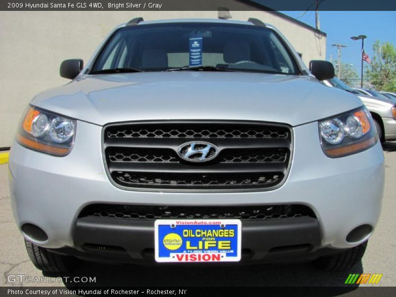 Bright Silver / Gray 2009 Hyundai Santa Fe GLS 4WD
