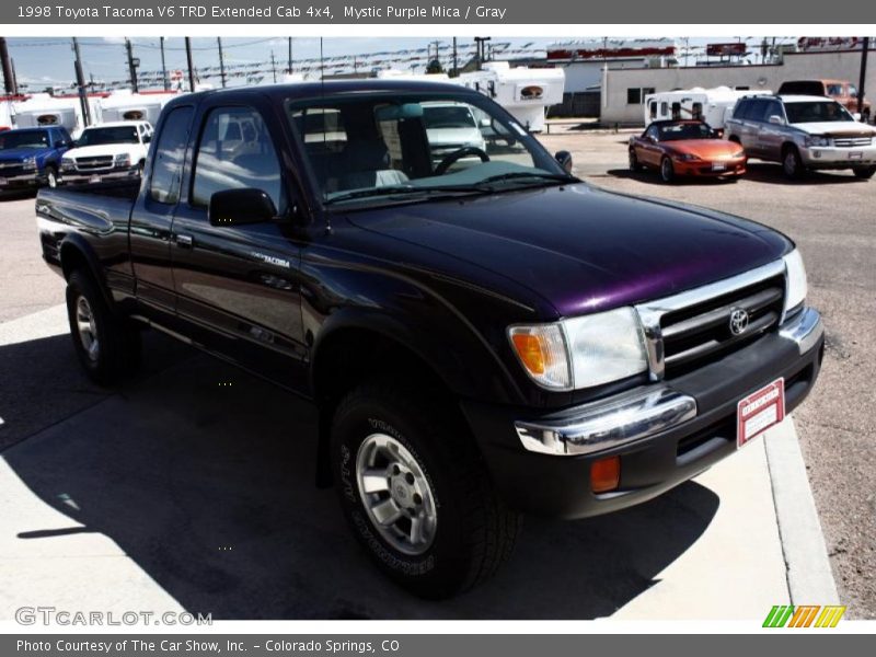 Mystic Purple Mica / Gray 1998 Toyota Tacoma V6 TRD Extended Cab 4x4