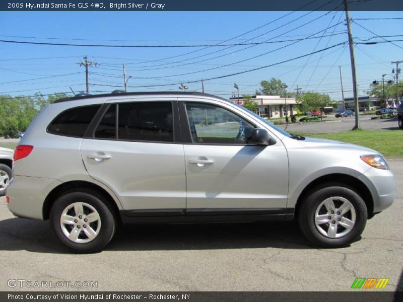 Bright Silver / Gray 2009 Hyundai Santa Fe GLS 4WD