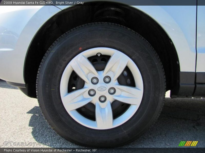Bright Silver / Gray 2009 Hyundai Santa Fe GLS 4WD