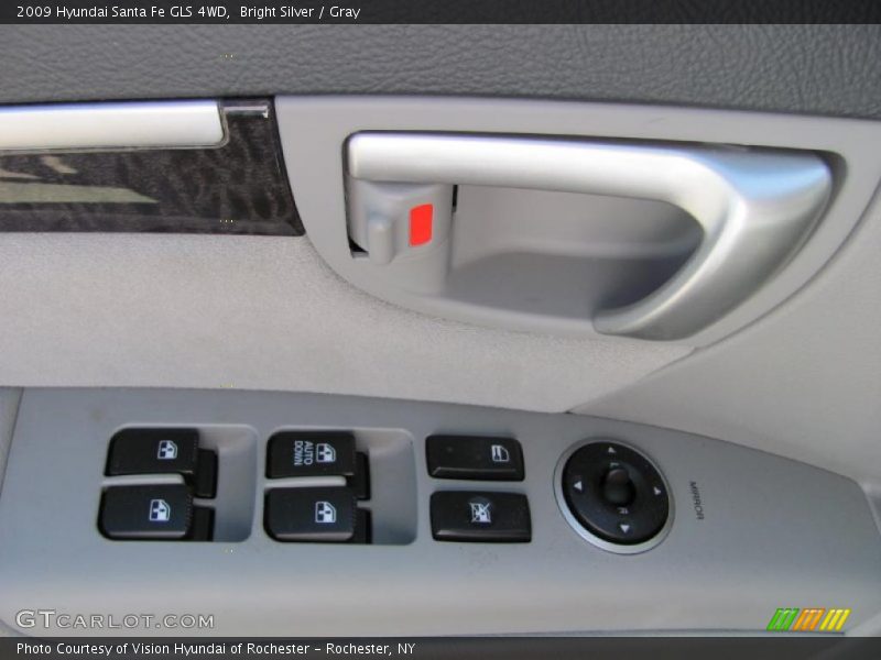 Bright Silver / Gray 2009 Hyundai Santa Fe GLS 4WD