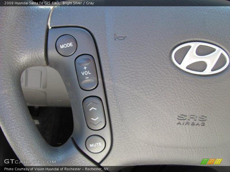 Bright Silver / Gray 2009 Hyundai Santa Fe GLS 4WD