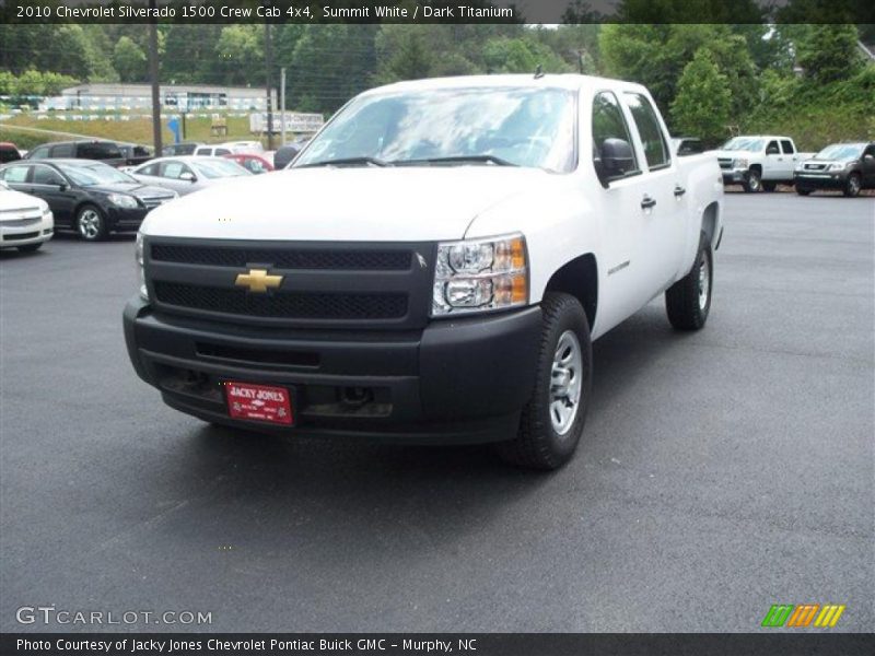 Summit White / Dark Titanium 2010 Chevrolet Silverado 1500 Crew Cab 4x4