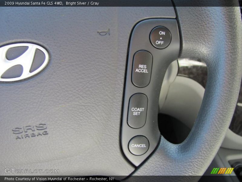 Bright Silver / Gray 2009 Hyundai Santa Fe GLS 4WD