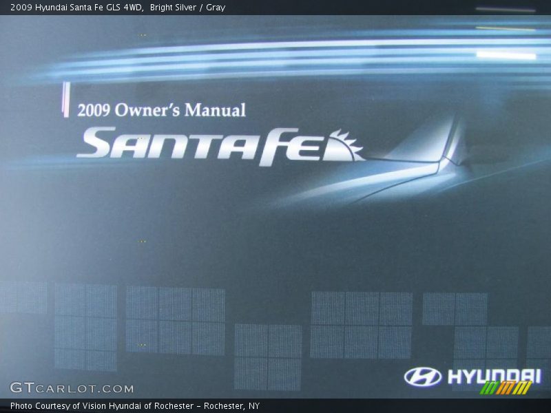 Bright Silver / Gray 2009 Hyundai Santa Fe GLS 4WD