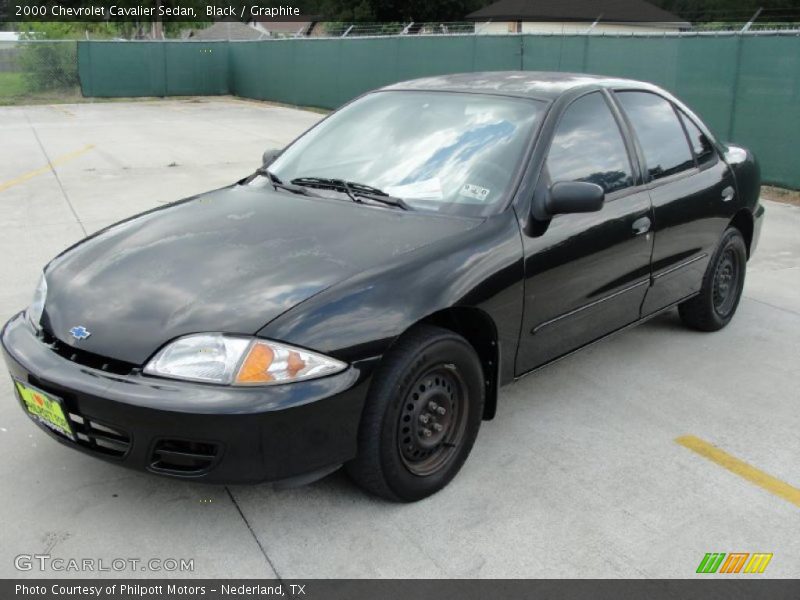Black / Graphite 2000 Chevrolet Cavalier Sedan