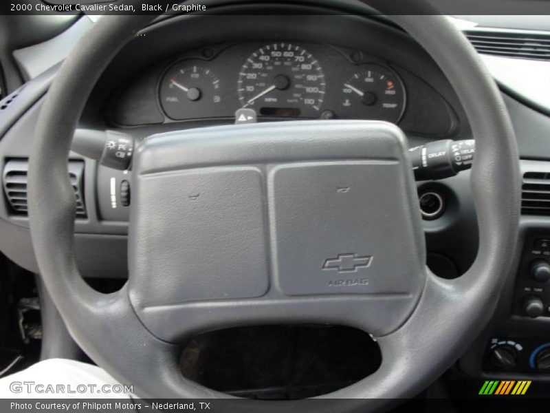 Black / Graphite 2000 Chevrolet Cavalier Sedan