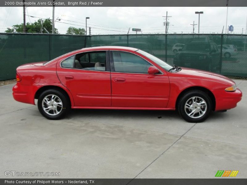 Bright Red / Pewter 2000 Oldsmobile Alero GL Sedan