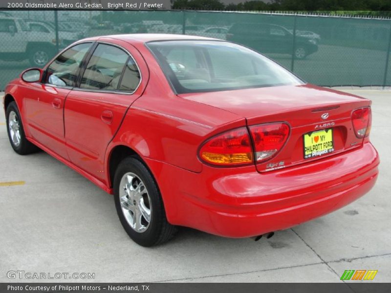 Bright Red / Pewter 2000 Oldsmobile Alero GL Sedan