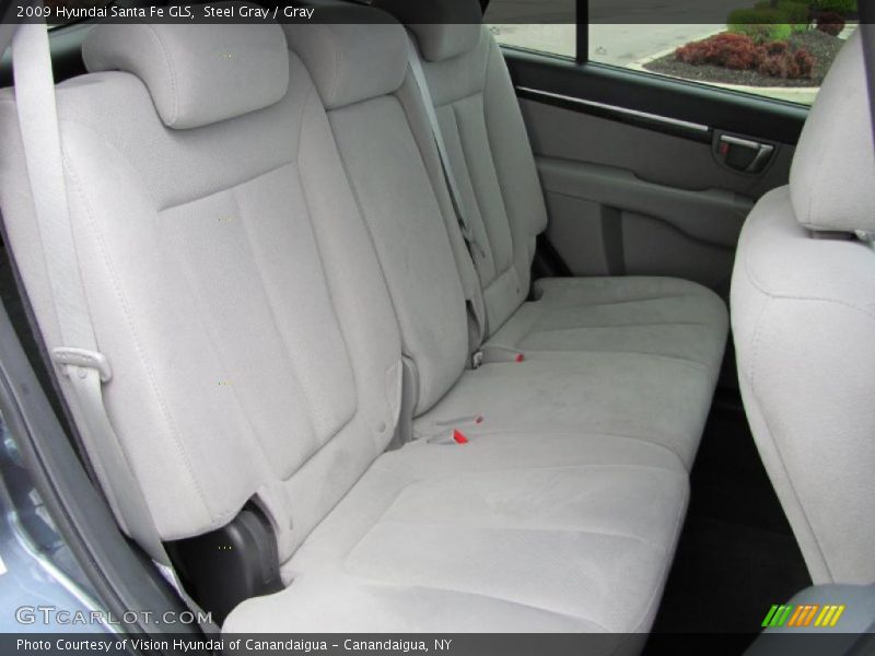 Steel Gray / Gray 2009 Hyundai Santa Fe GLS