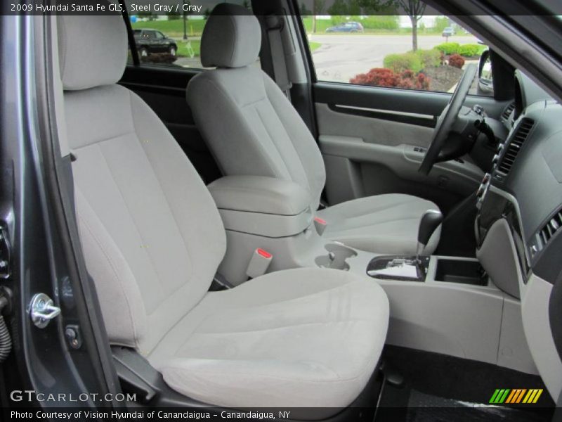 Steel Gray / Gray 2009 Hyundai Santa Fe GLS