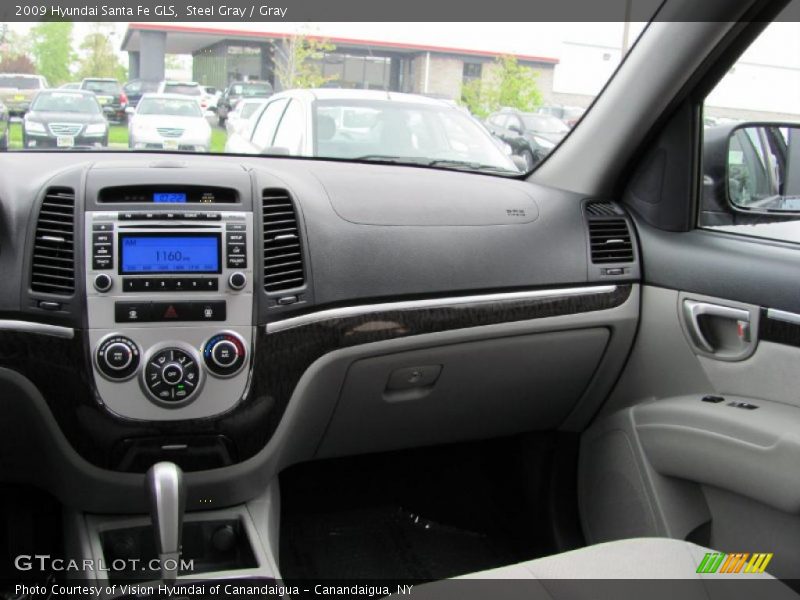 Steel Gray / Gray 2009 Hyundai Santa Fe GLS