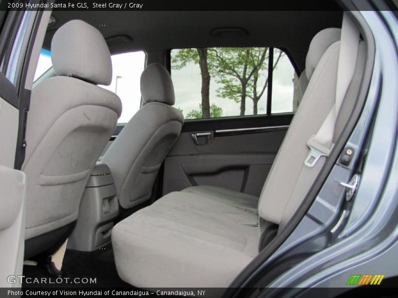 Steel Gray / Gray 2009 Hyundai Santa Fe GLS