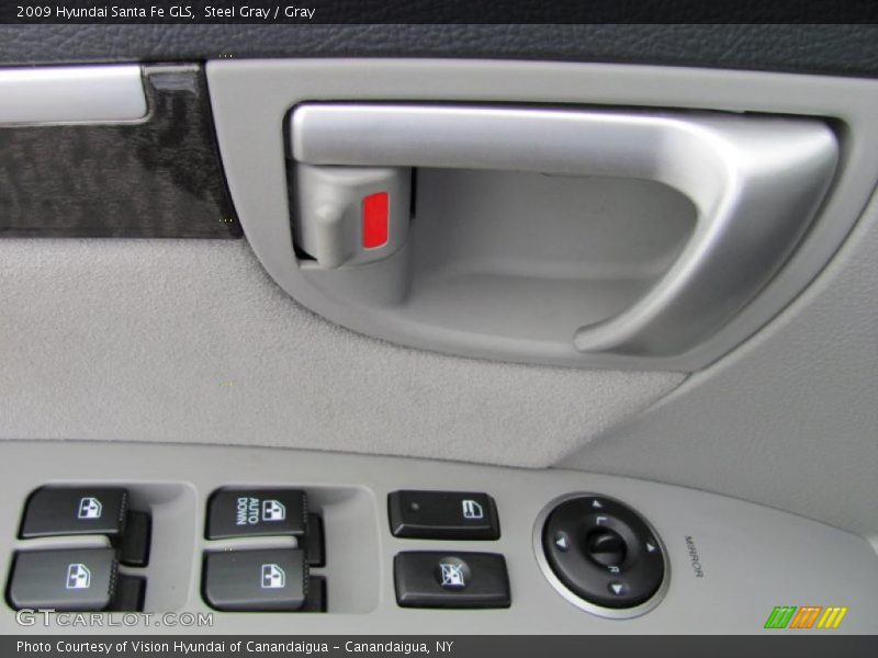 Steel Gray / Gray 2009 Hyundai Santa Fe GLS