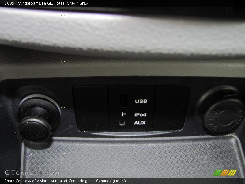 Steel Gray / Gray 2009 Hyundai Santa Fe GLS