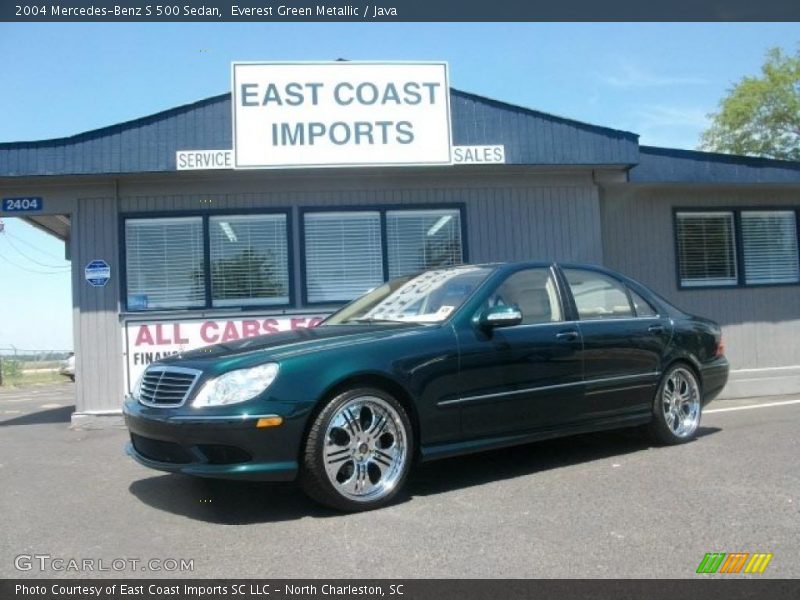 Everest Green Metallic / Java 2004 Mercedes-Benz S 500 Sedan