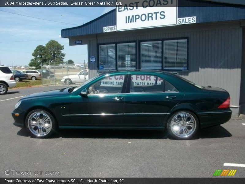Everest Green Metallic / Java 2004 Mercedes-Benz S 500 Sedan