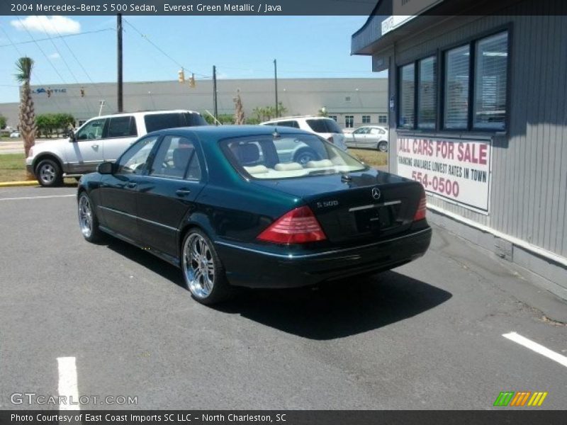 Everest Green Metallic / Java 2004 Mercedes-Benz S 500 Sedan