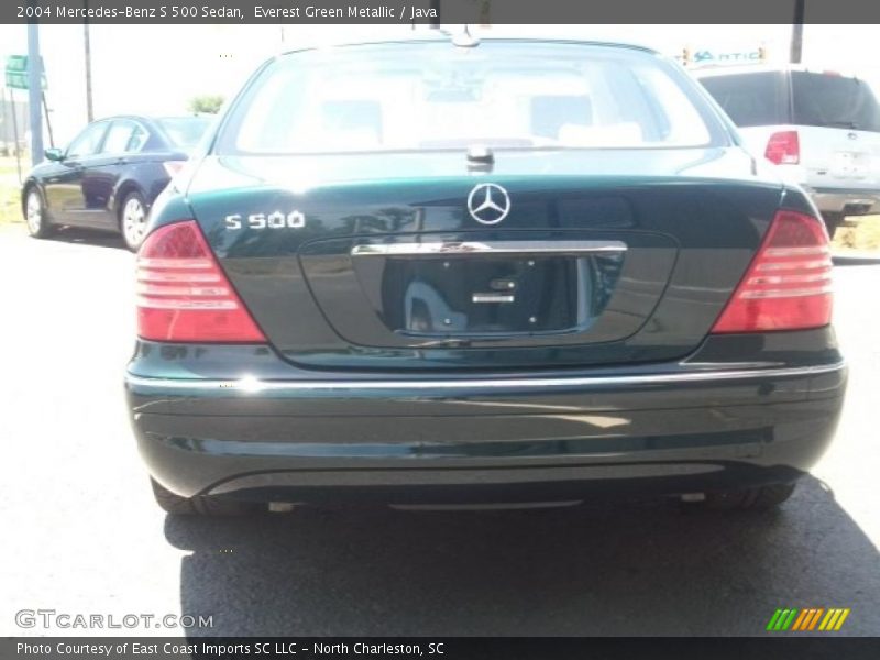 Everest Green Metallic / Java 2004 Mercedes-Benz S 500 Sedan