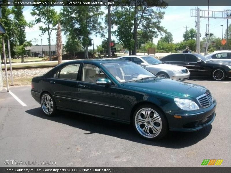 Everest Green Metallic / Java 2004 Mercedes-Benz S 500 Sedan