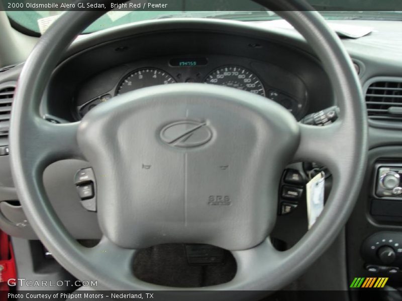 Bright Red / Pewter 2000 Oldsmobile Alero GL Sedan