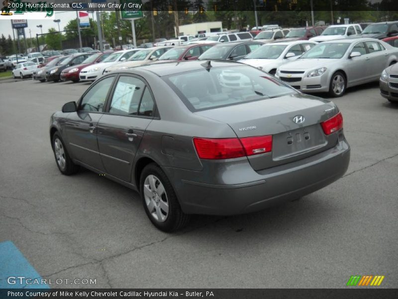 Willow Gray / Gray 2009 Hyundai Sonata GLS