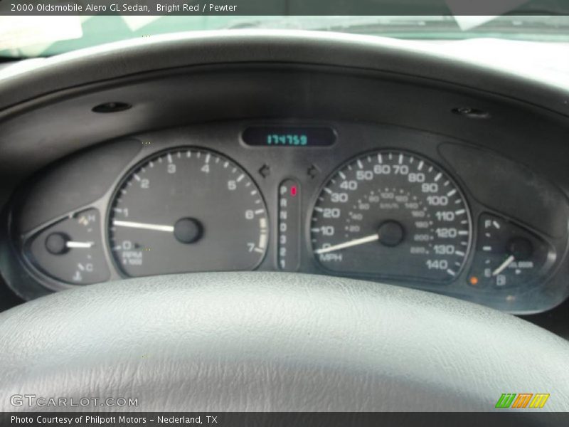 Bright Red / Pewter 2000 Oldsmobile Alero GL Sedan