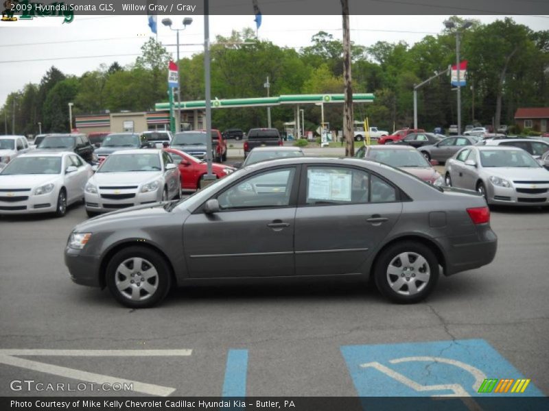 Willow Gray / Gray 2009 Hyundai Sonata GLS
