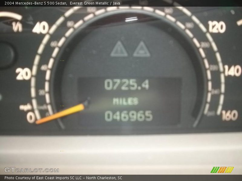 Everest Green Metallic / Java 2004 Mercedes-Benz S 500 Sedan