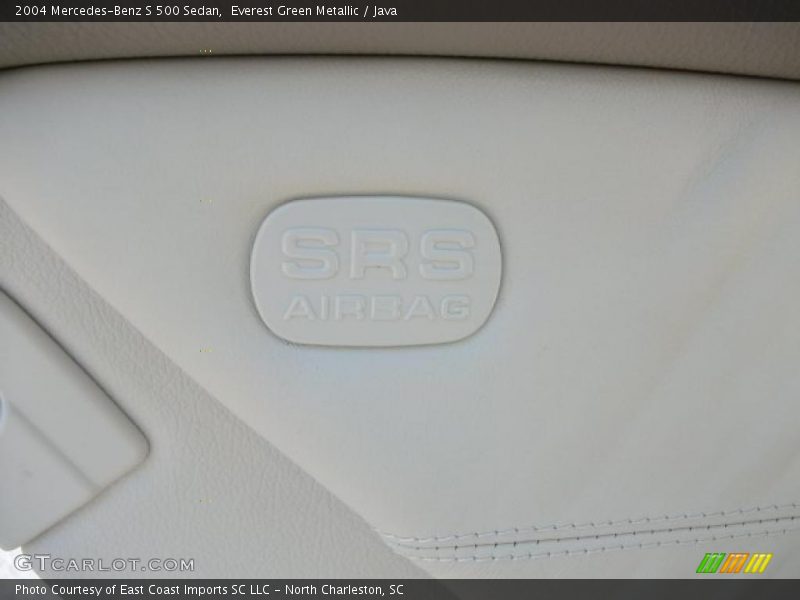Everest Green Metallic / Java 2004 Mercedes-Benz S 500 Sedan