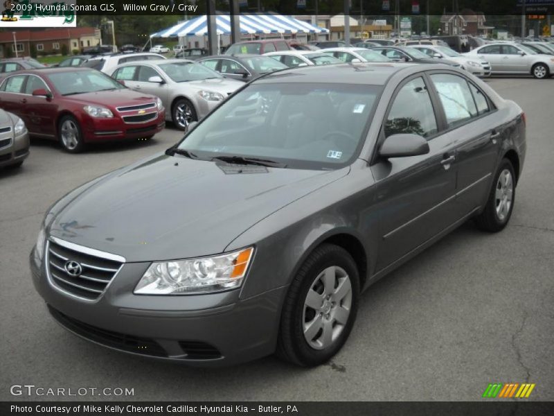 Willow Gray / Gray 2009 Hyundai Sonata GLS
