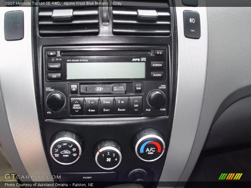 Alpine Frost Blue Metallic / Gray 2007 Hyundai Tucson SE 4WD