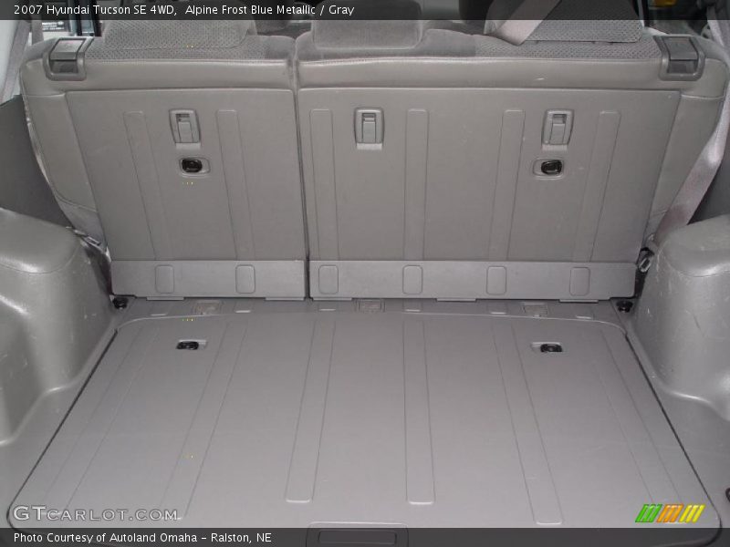 Alpine Frost Blue Metallic / Gray 2007 Hyundai Tucson SE 4WD